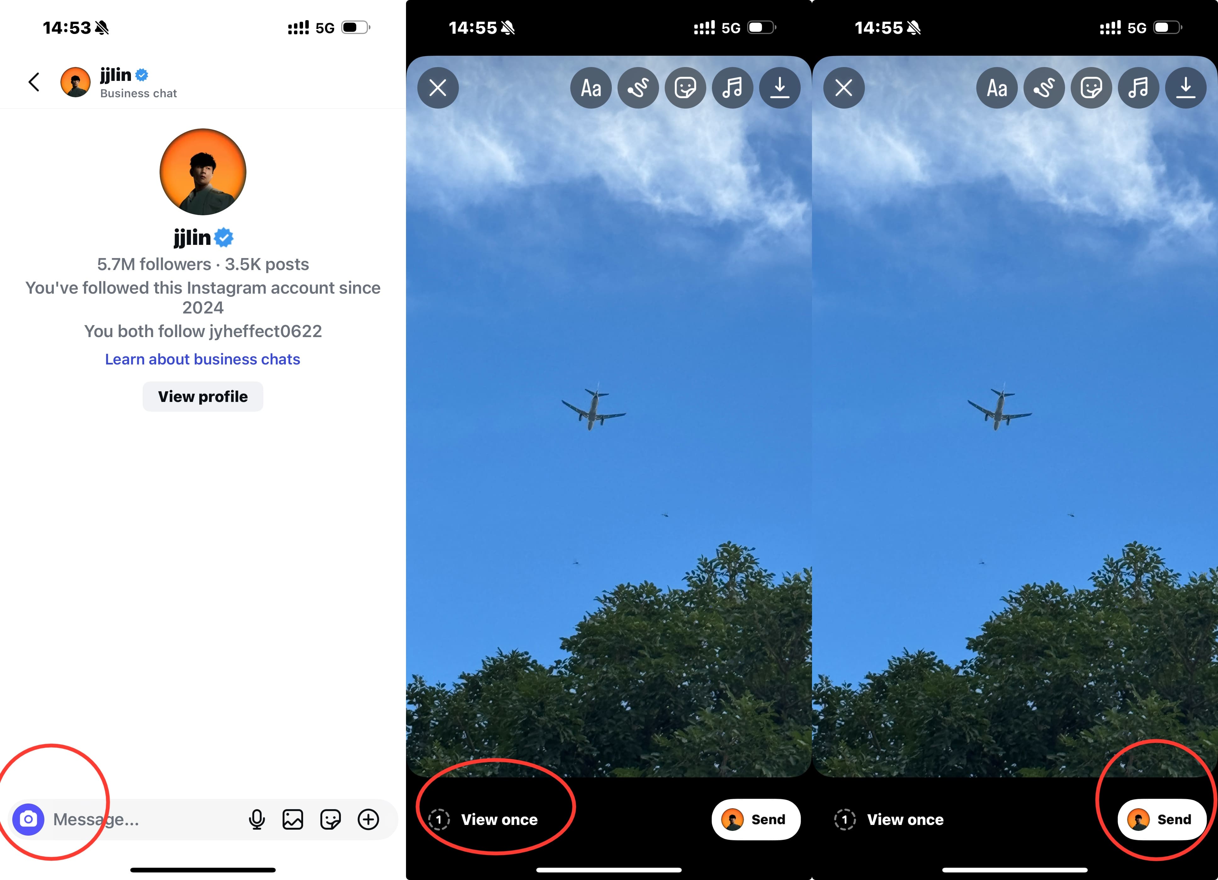 Method 1: Send Directly in the DM