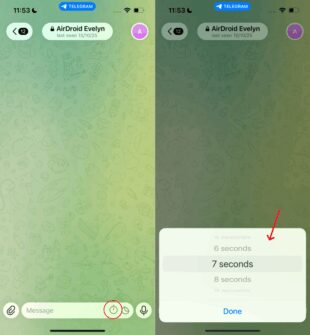 Telegram verschwindende Nachrichten senden