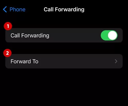 set up call forwarding on iPhone