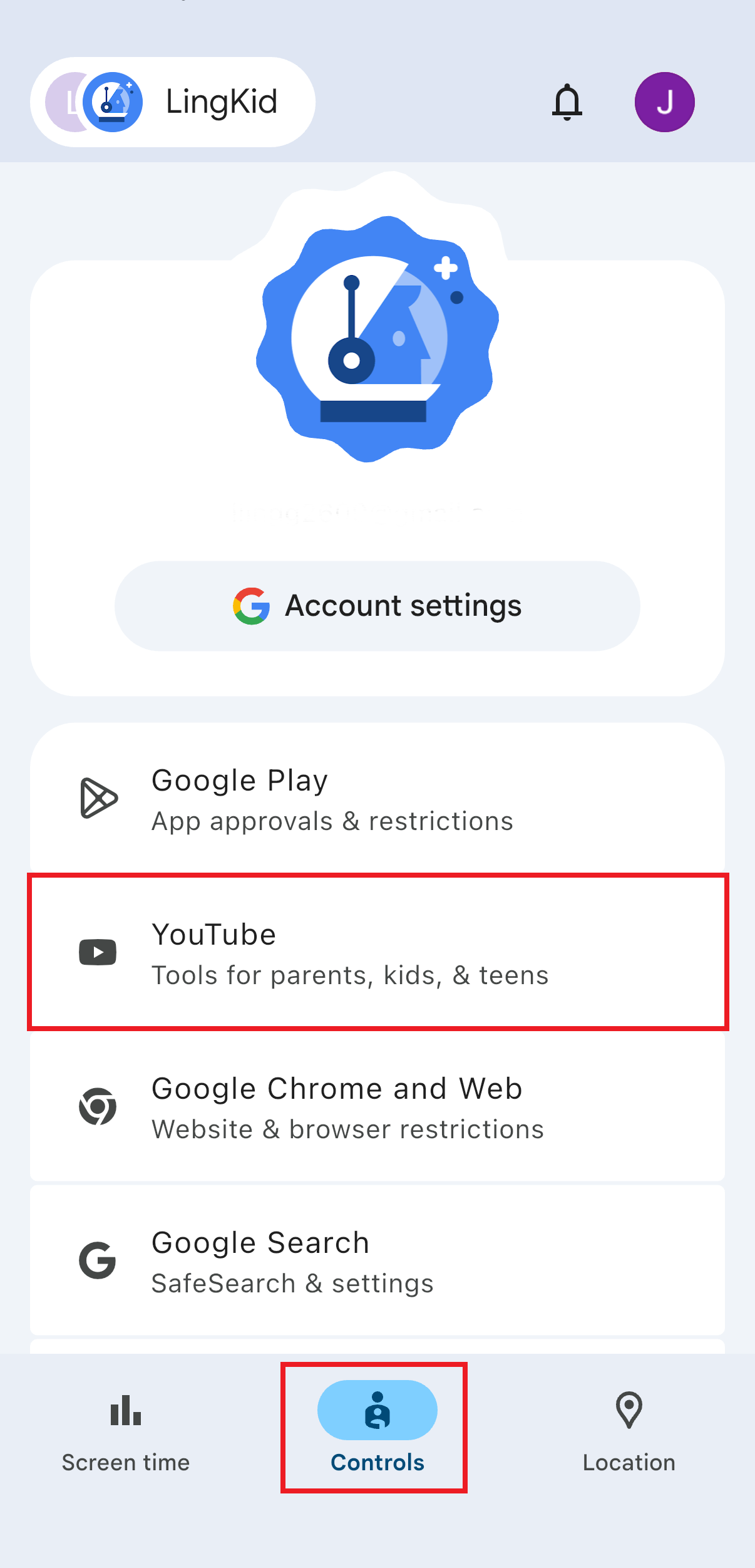 Set up YouTube Supervised Account on Family Link