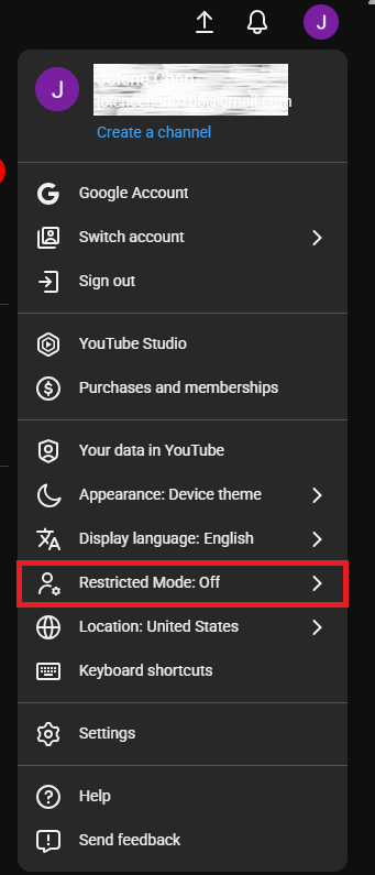 set youtube restricted mode on browser