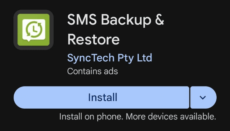 SMS Backup & Restore
