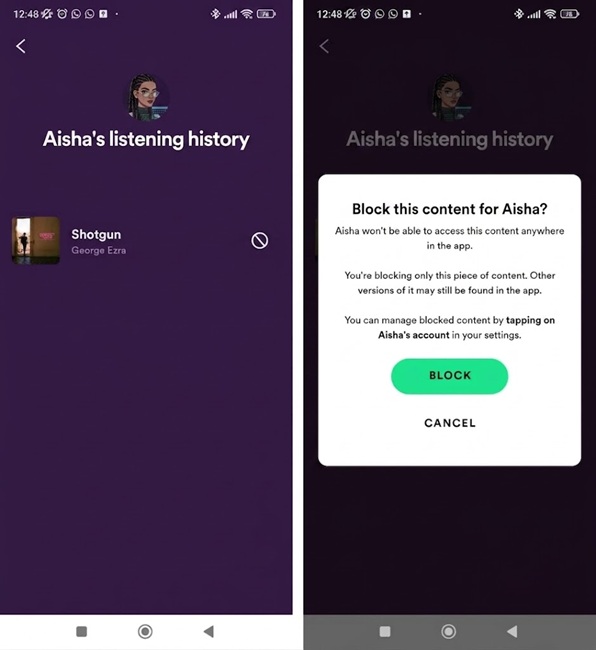 Spotify Kids Hörverlauf prüfen