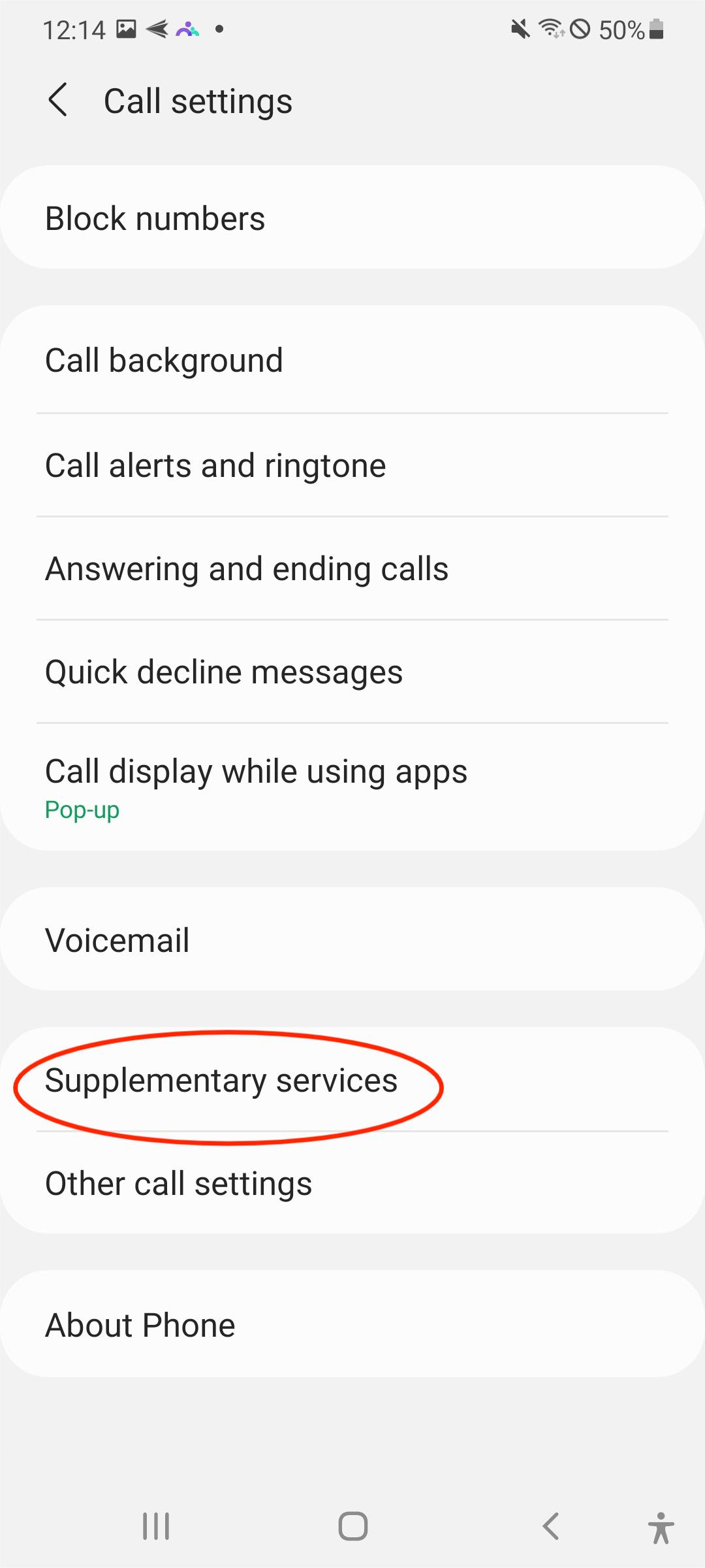 supplementary services