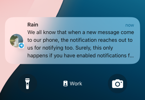 read Telegram messages without seen via notifications