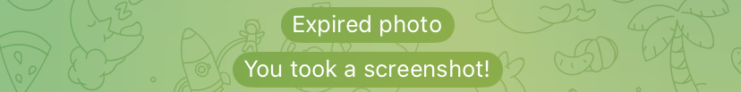 does Telegram notify screenshots