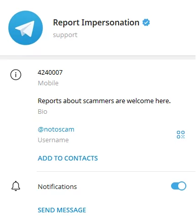 Telegram report bot
