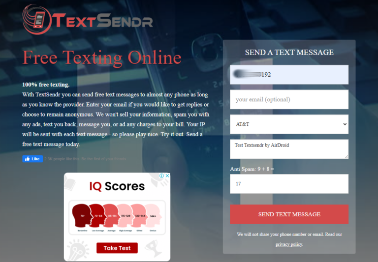 TextSendr review