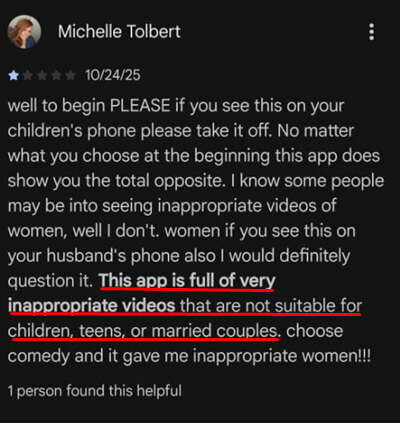 the scoopz app not safe for teens