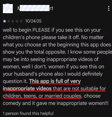 The Scoopz app is not safe for teens due to suspicious activity and grooming-related content