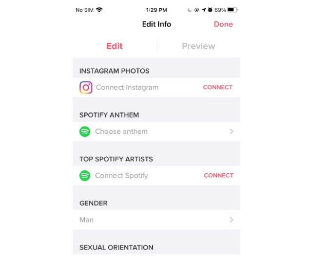 tinder profile search