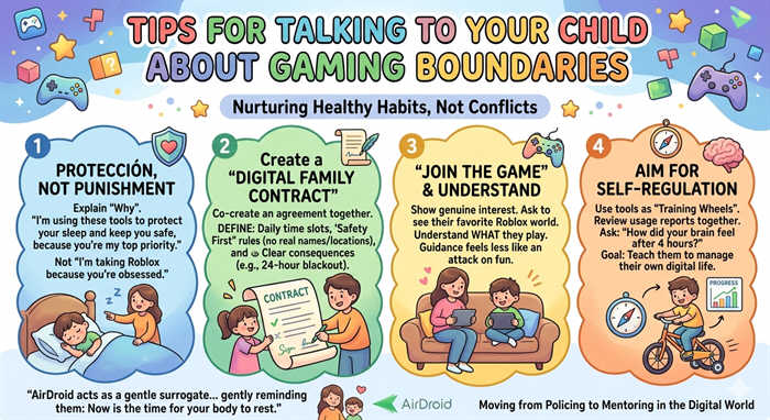 Tips for talking to your child about gaming boundaries