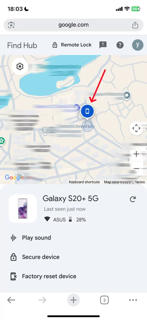 Find My Device locate my phone