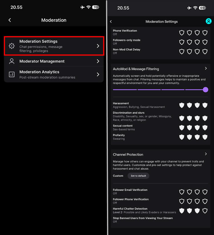 twitch stream moderation