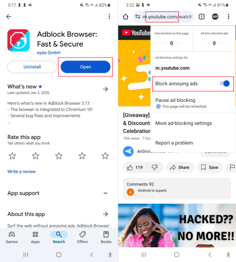 use Adblock Plus on Android