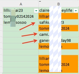 usernames do not follow you back on Instagram