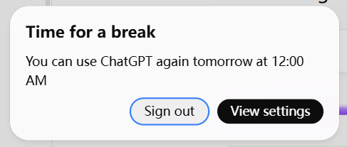 visit ChatGPT during Quiet Hours