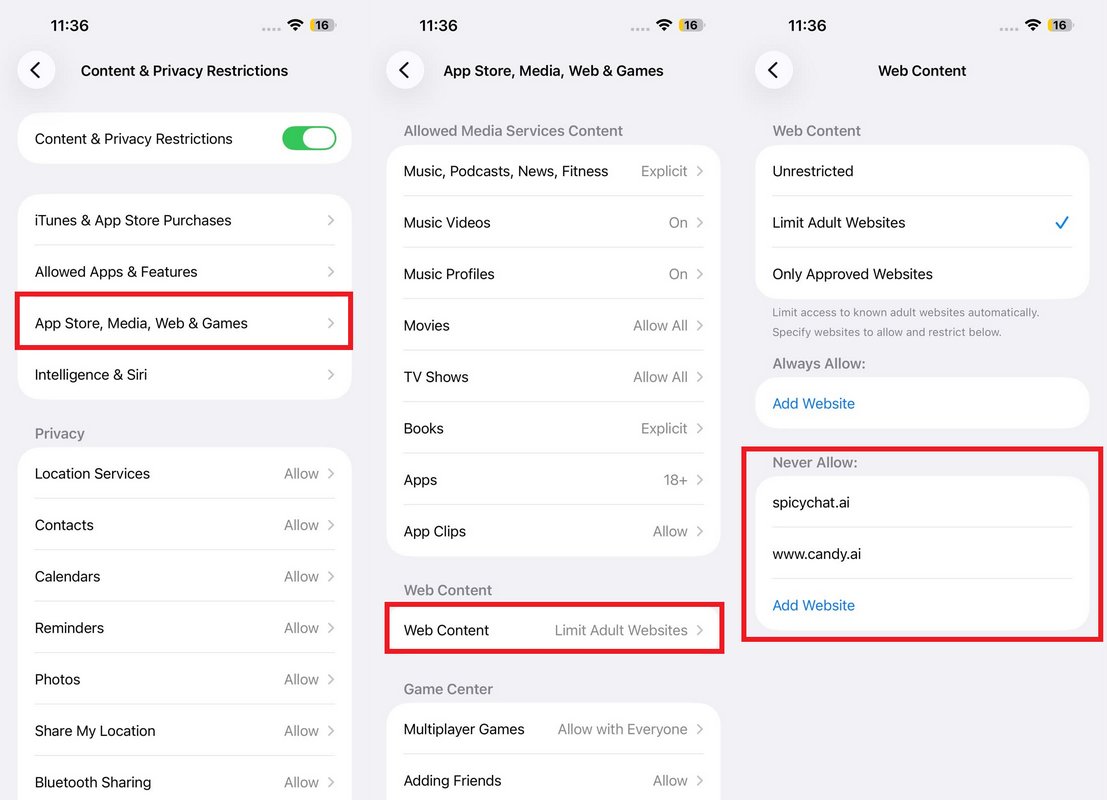 web block ios