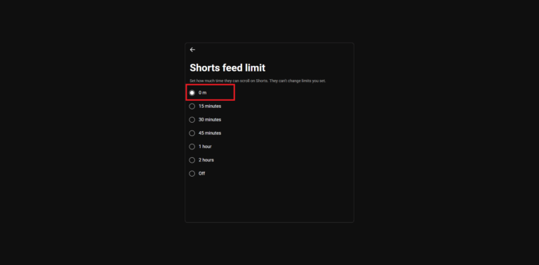 set youtube feed limit for kids account