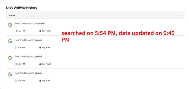 delayed search reporting