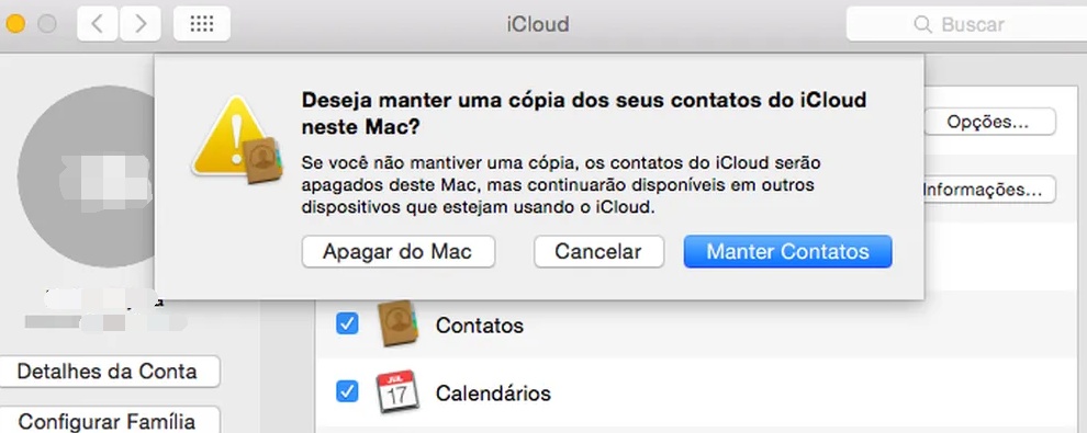 Manter uma copia ao trocar Conta Apple no mac