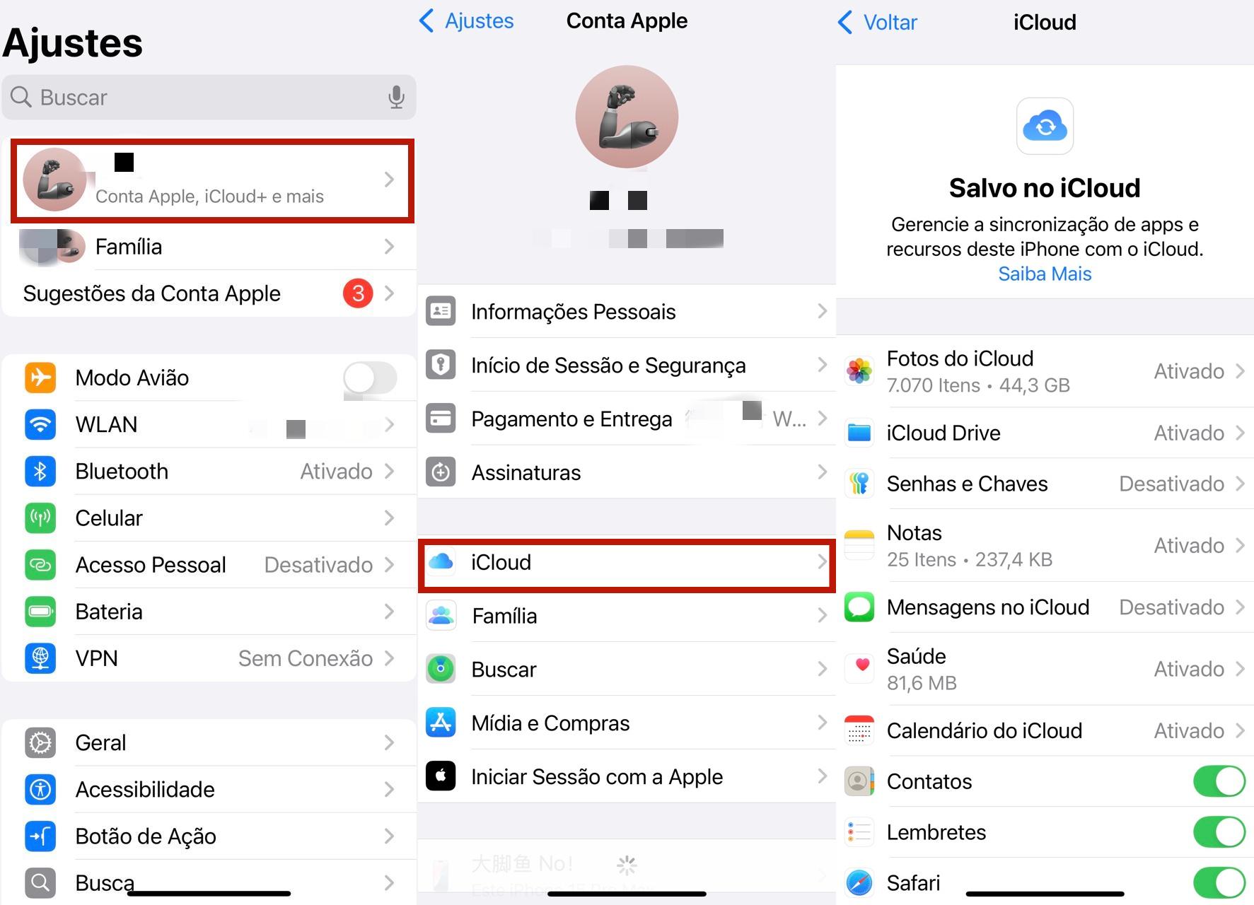 Ativar sincronizacao de contatos