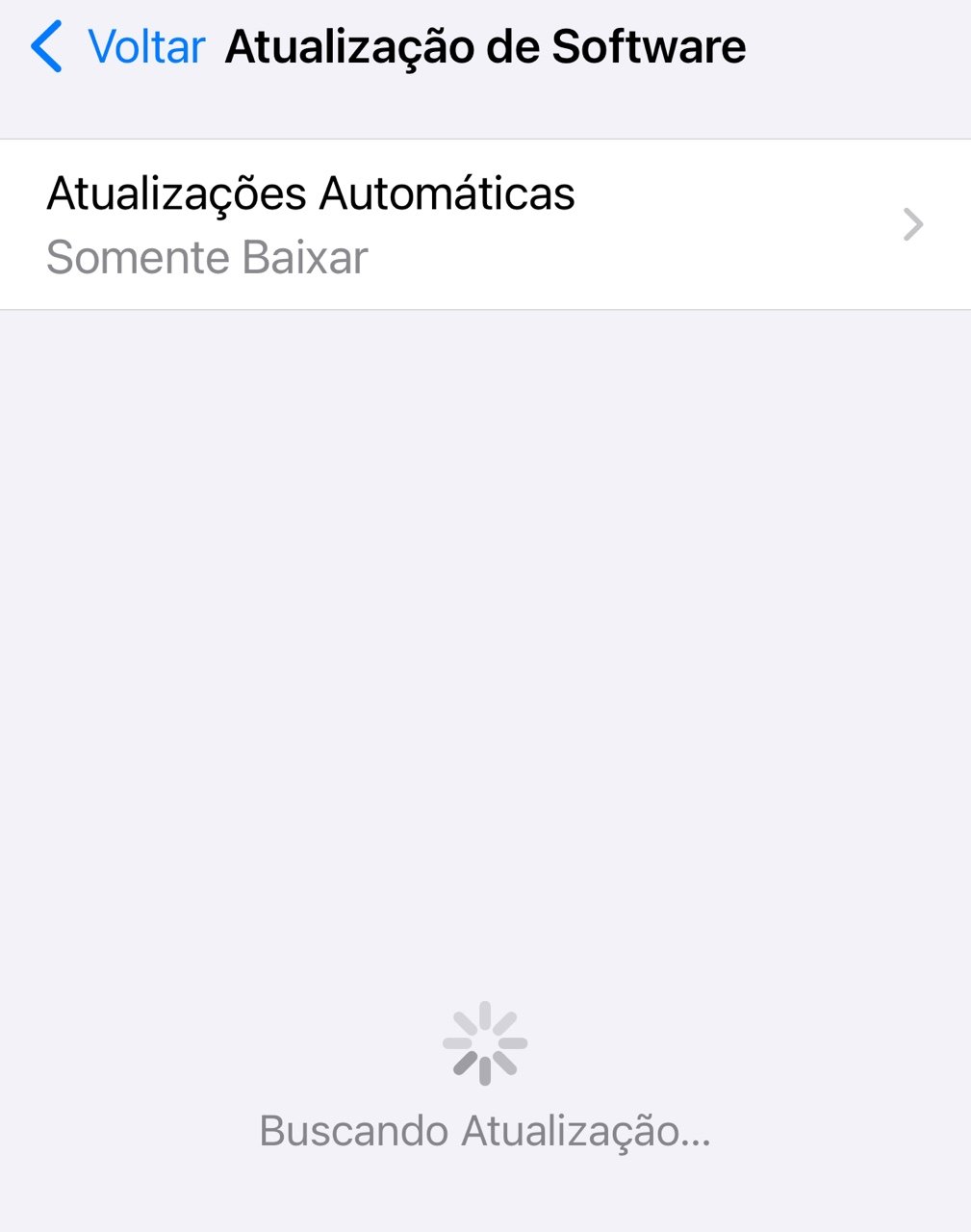 atualizar iphone para usar início rápido