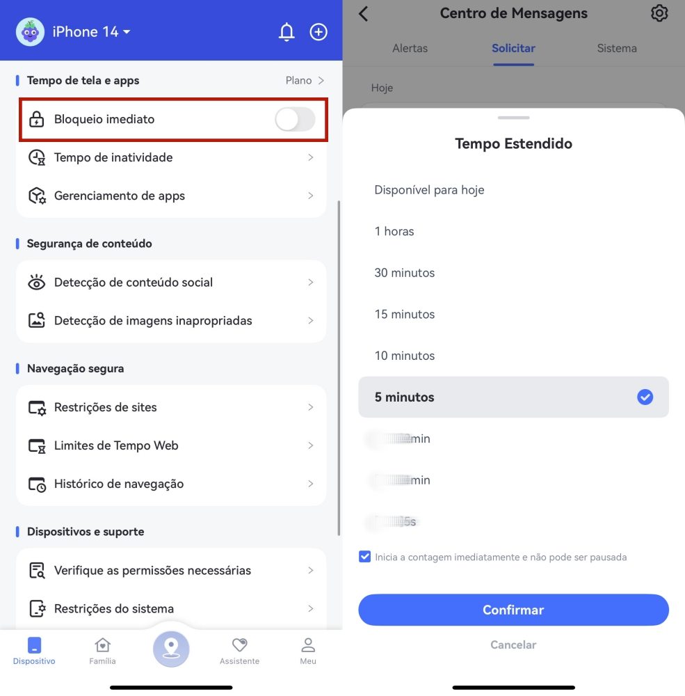 Bloqueio Instantâneo no AirDroid