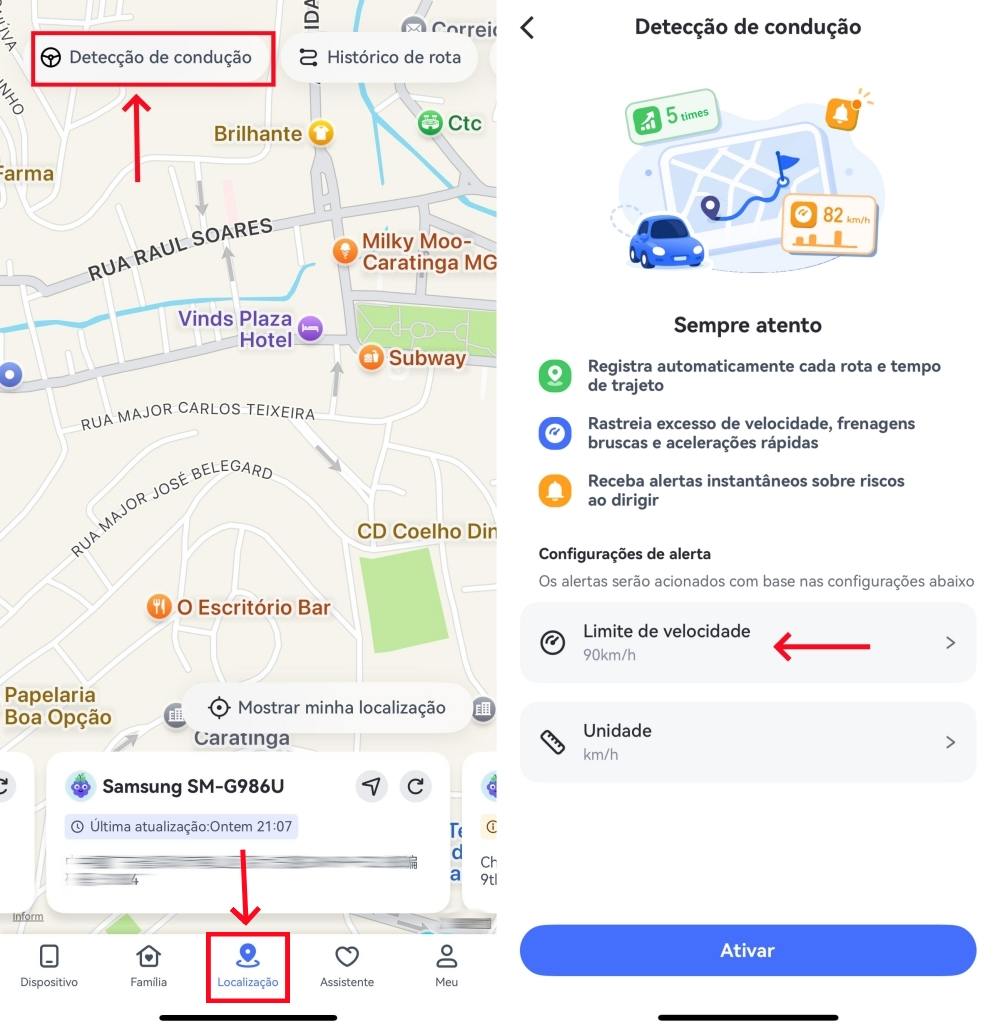 Detecção de Direção