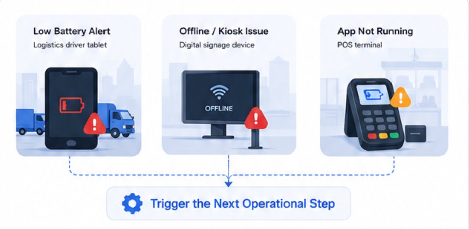 alerts should trigger the next operational step