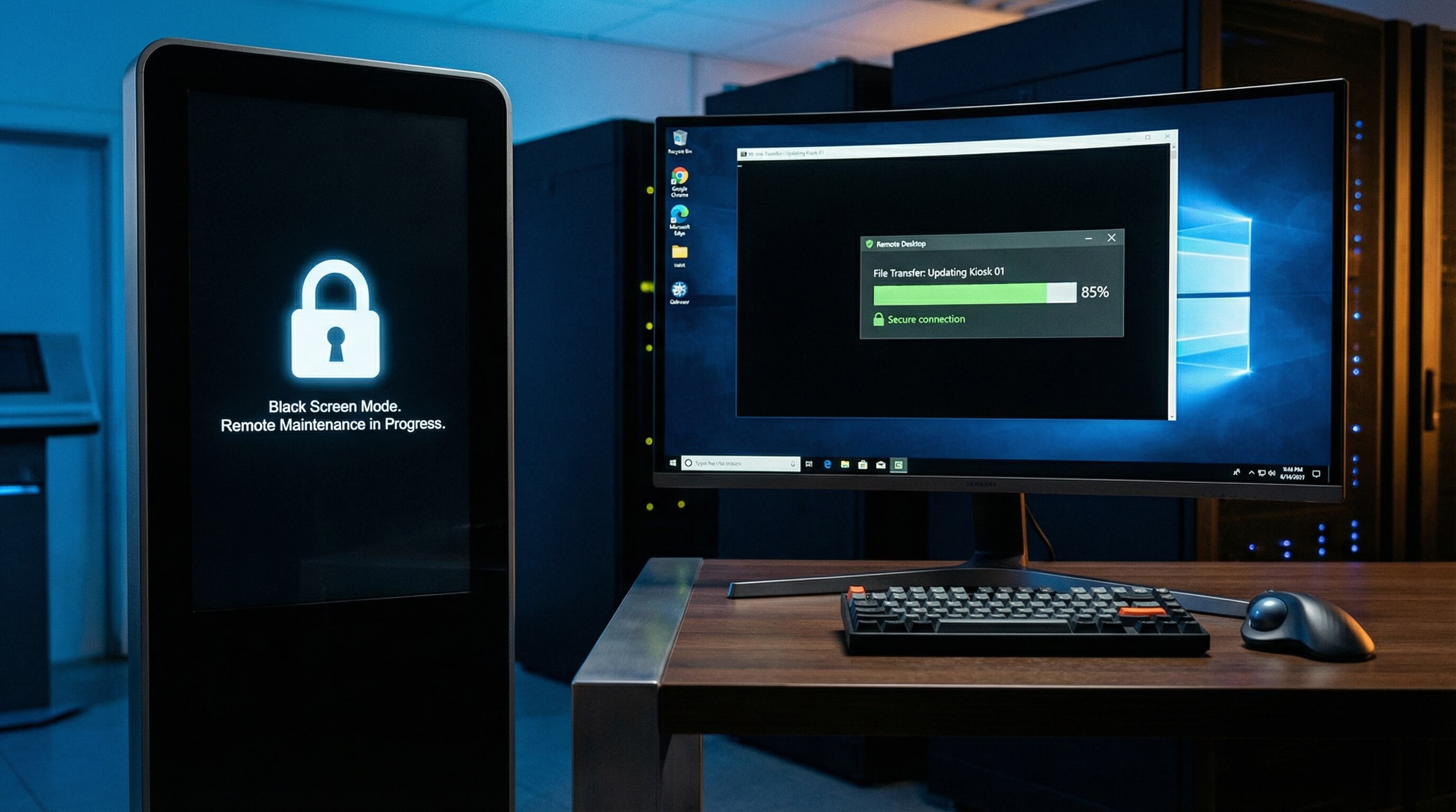 5 Remote troubleshooting and in depth support for Kiosk mode
