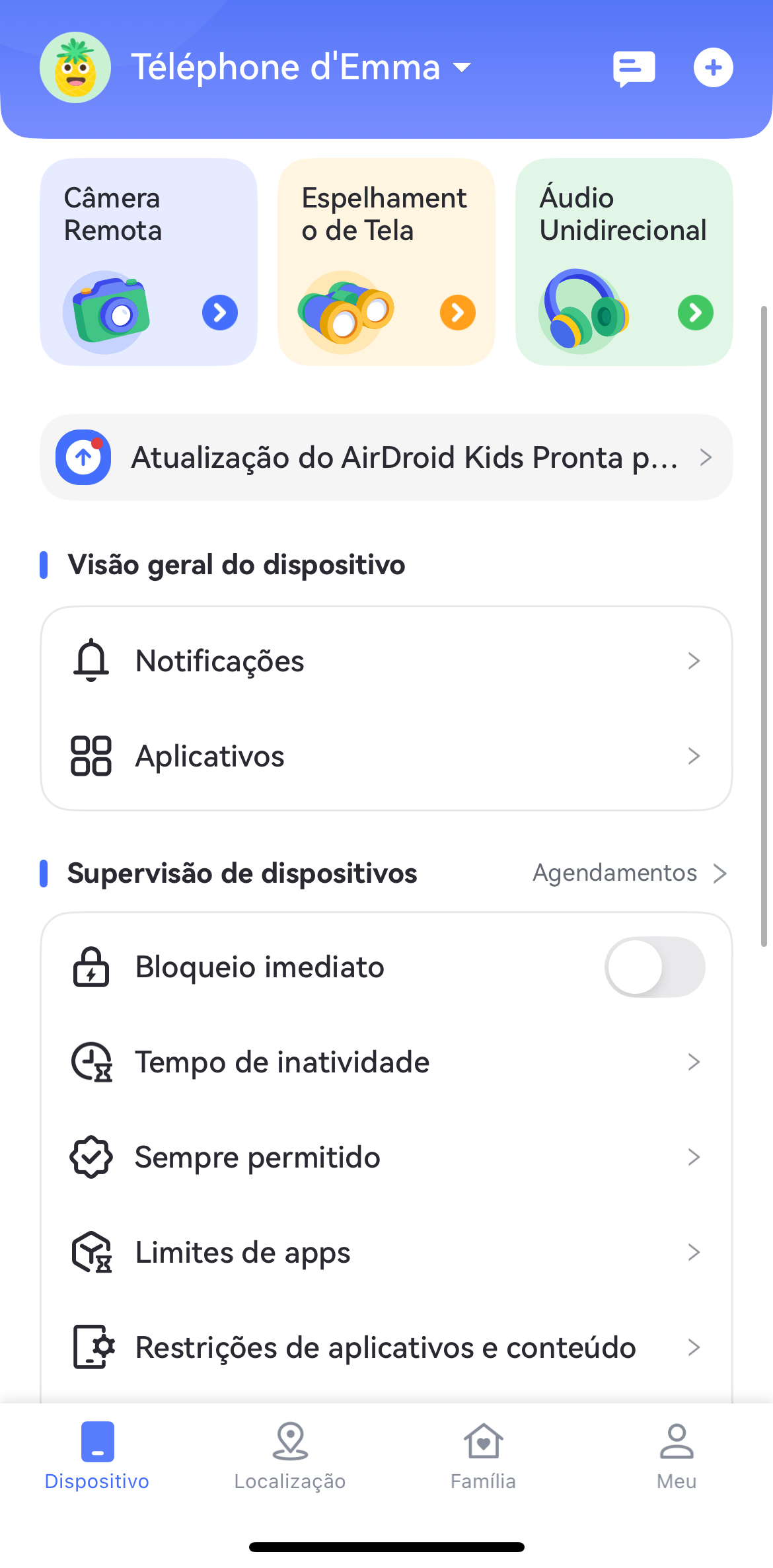 monitorar whatsapp dos filhos com airdroid parental control