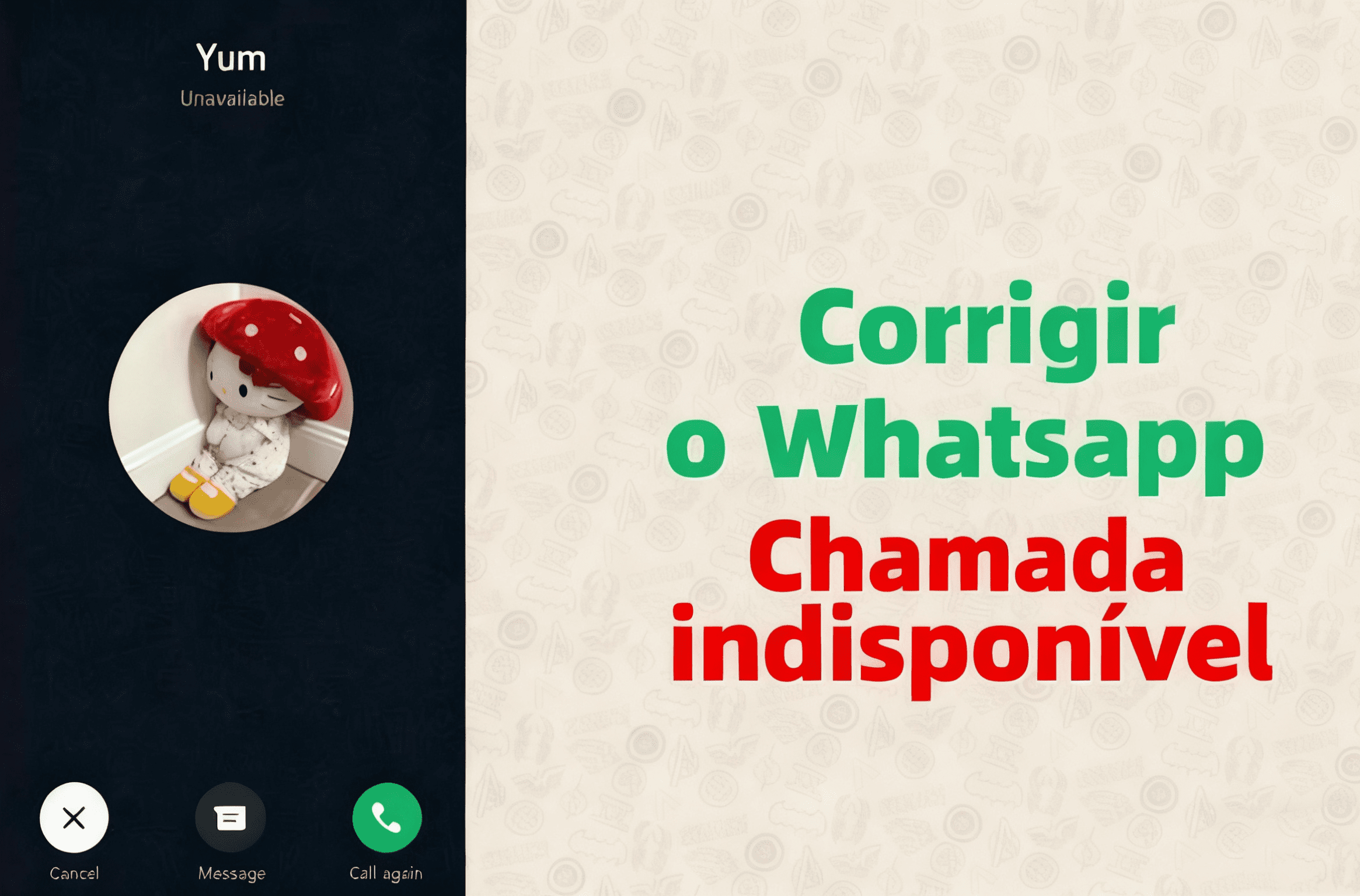Como corrigir 'Chamada indisponível' no WhatsApp