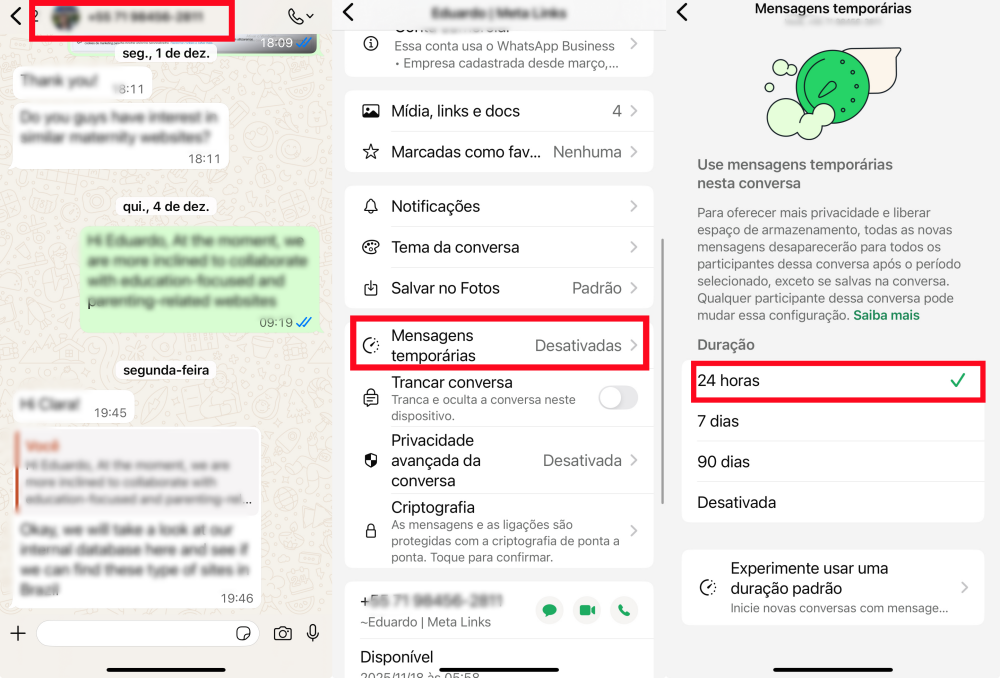 deletar mensagens para todos