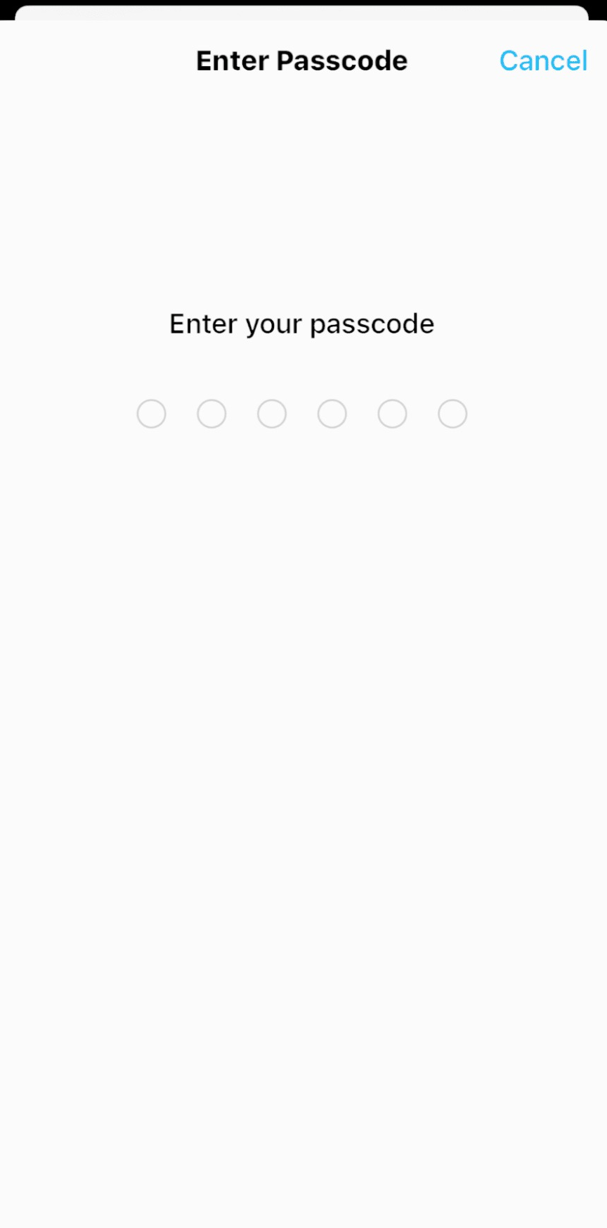 insira seu código de desbloqueio