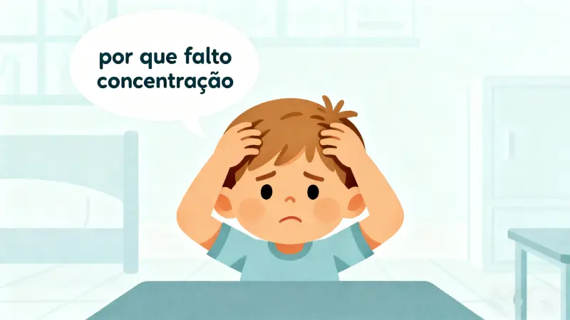 falta de concentração infantil