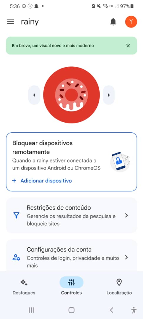 Aplicativo gratuito de controle dos pais - Google Family Link