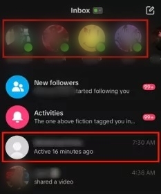 veja se alguém está online com o status de atividade do TikTok