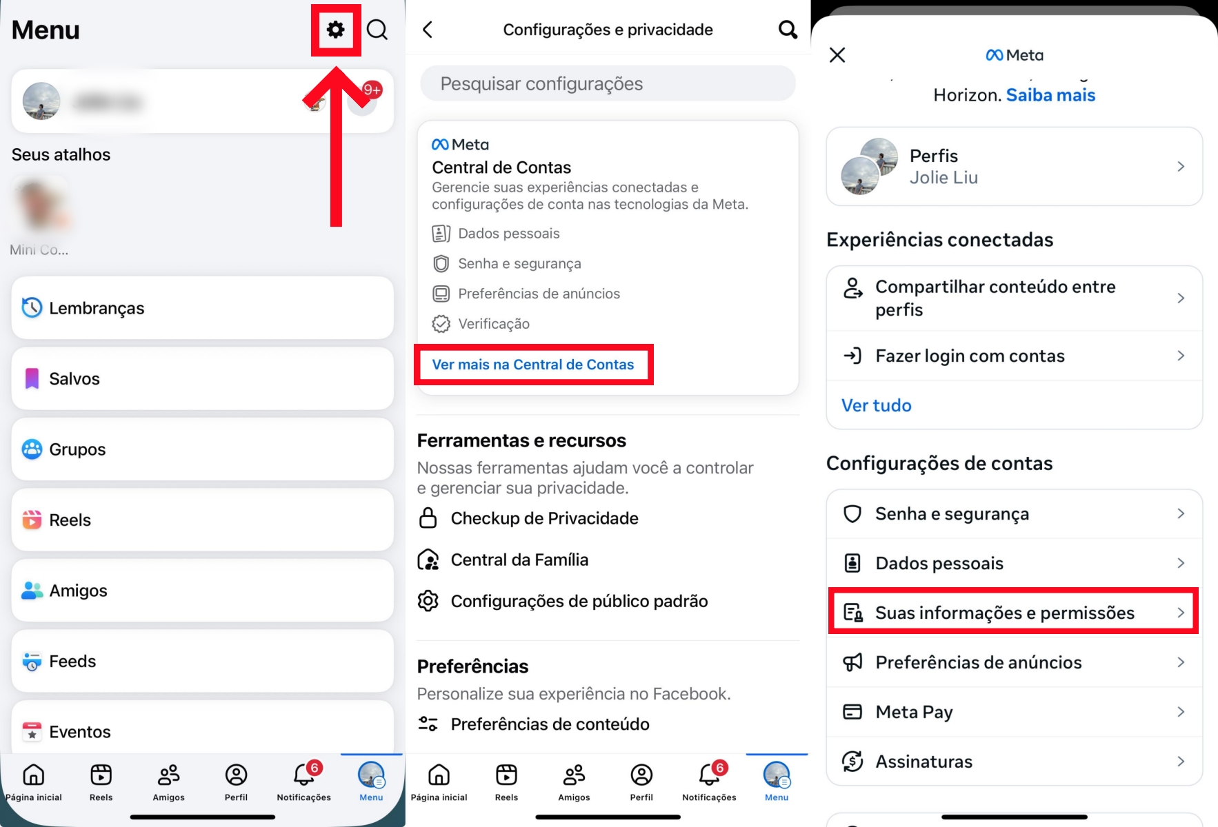 Baixar dados relacionados ao Instagram de contas vinculadas 1