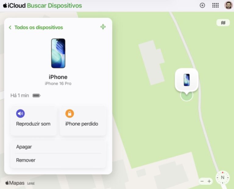 Ver a localização do iPhone