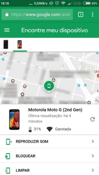 encontrar meu dispositivo