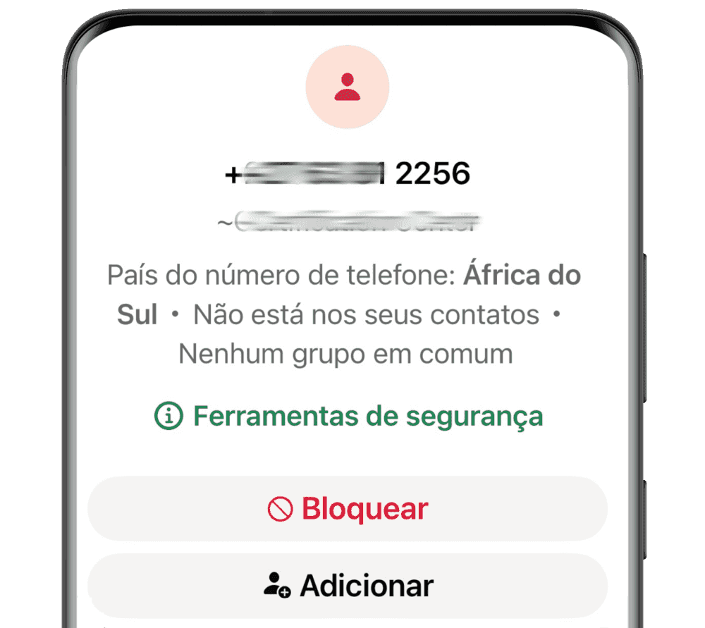 Novos contatos no WhatsApp