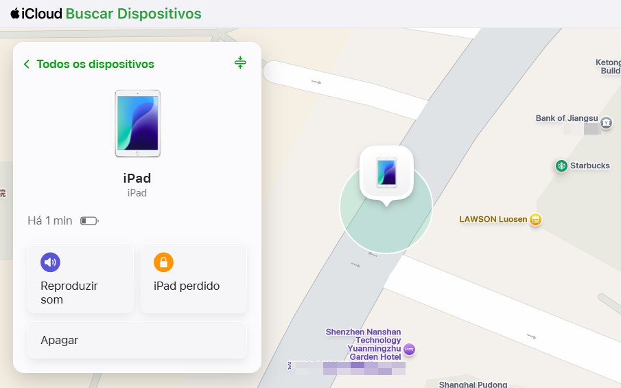 Veja a localização do iPhone