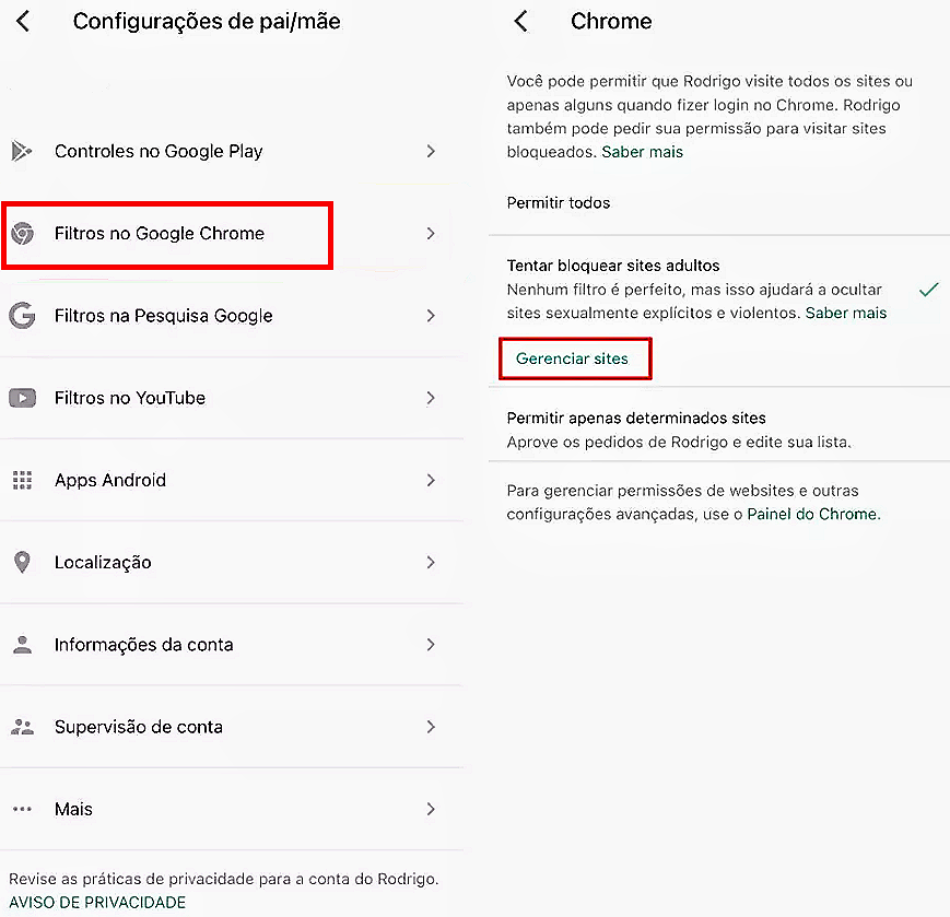 google family link bloquear seaart ai