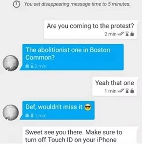 mensagens que desaparecem do Signal