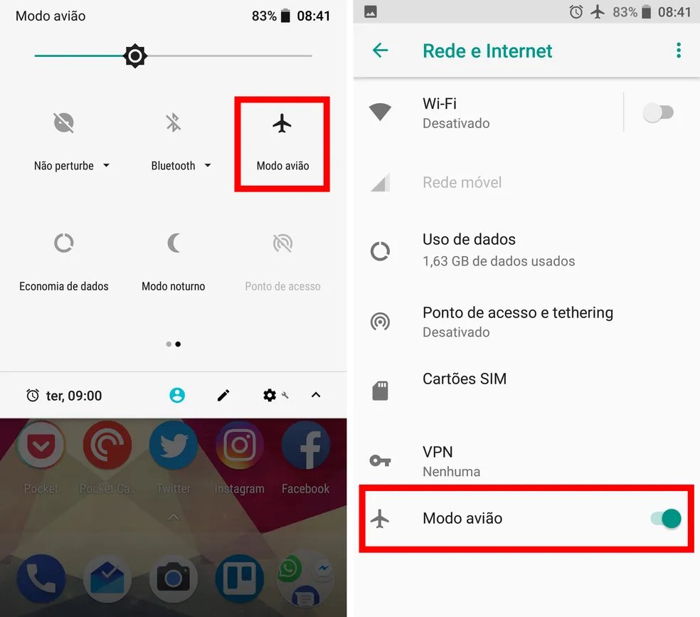 Desativar a confirmação de leitura nas configurações do Instagram