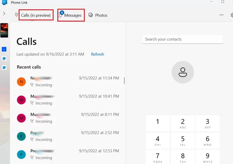 Visualize chamadas e mensagens de texto de outro celular através do Vincular ao Celular