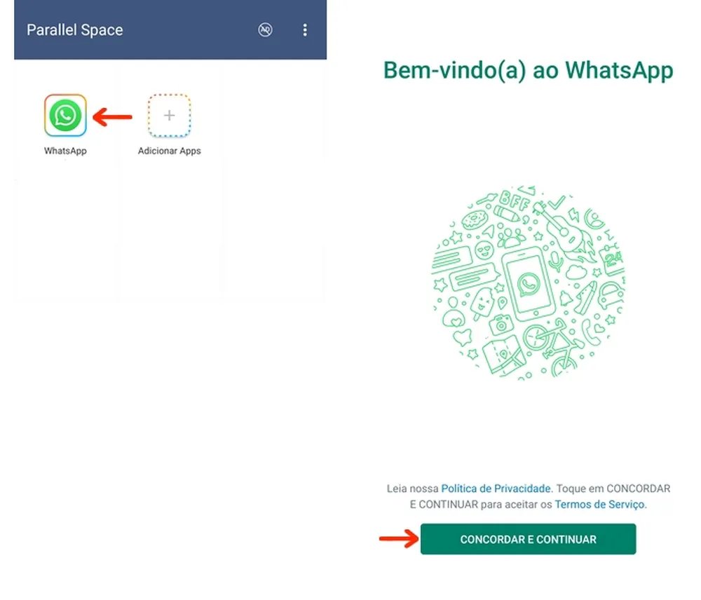 app terceiro para clonar whatsapp