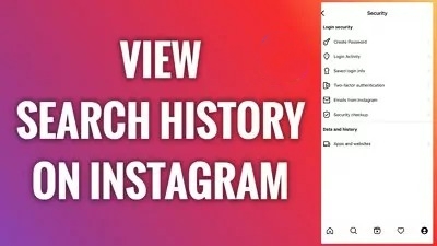 visualizer histórico de pesquisa do Instagram