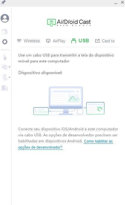 USB no AirDroid Cast